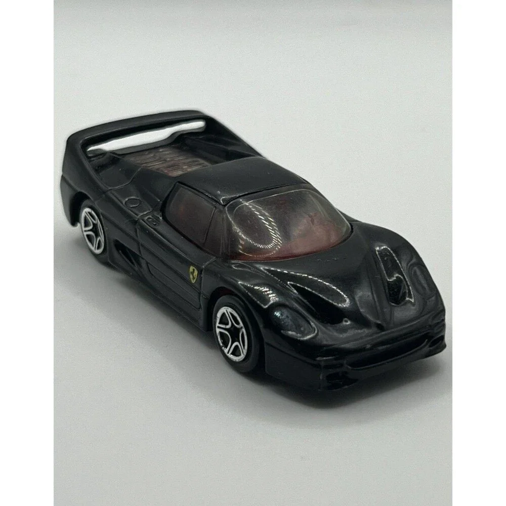 Vintage Matchbox Ferrari F-50 Black Red Int. Hot Super Cars 40 5sp Wheels 1995